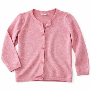 H&M Baby Girl Pink Knit Cardigan Sweater Size 12-18 Months Soft Cotton-KC161